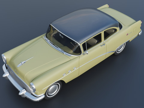 Buick Special 2-Door Sedan 1954 3D-printmodel