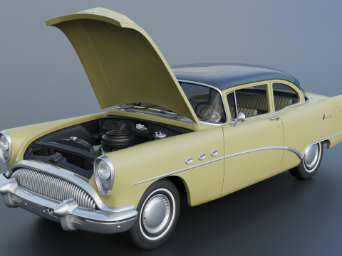 Buick Special 2-Door Sedan 1954 3D-printmodel