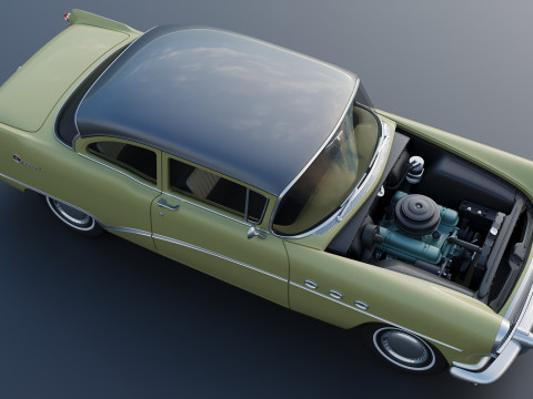 Buick Special 2-Door Sedan 1954 3D-printmodel