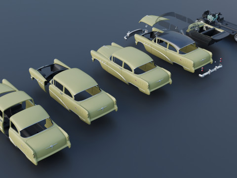Buick Special 2-Door Sedan 1954 3D-printmodel