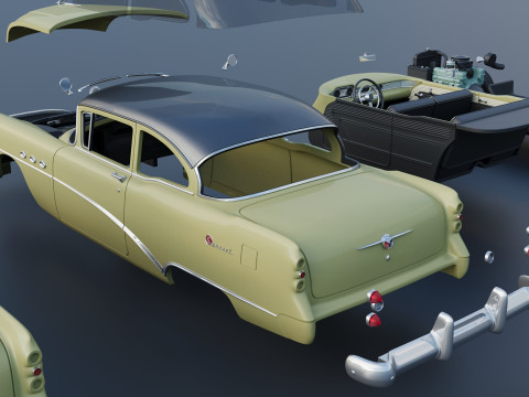 Buick Special 2-Door Sedan 1954 3D-printmodel