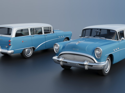 Buick Special Estate Wagon 1954 3D 프린트 모델