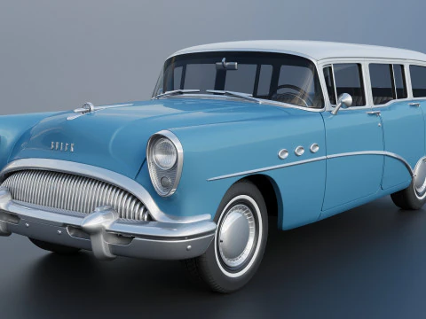 Buick Special Estate Wagon 1954 3D Print Model