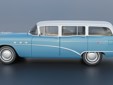 Buick Special Estate Wagon 1954 3D 프린트 모델