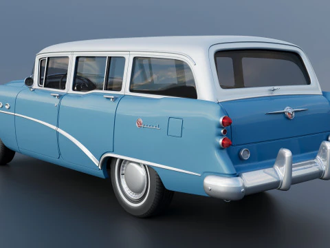 Buick Special Estate Wagon 1954 3D Print Model