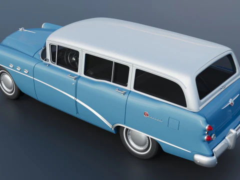Buick Special Estate Wagon 1954 3D Print Model