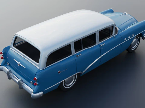 Buick Special Estate Wagon 1954 3D Print Model