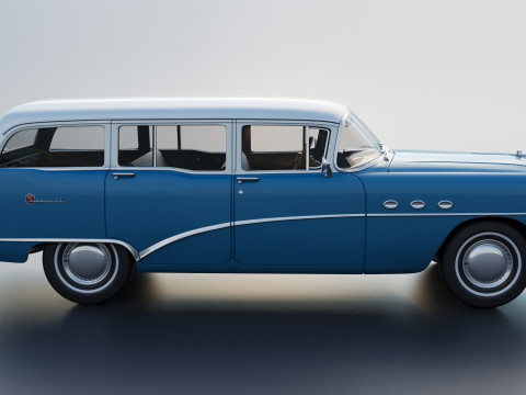 Buick Special Estate Wagon 1954 3D 프린트 모델