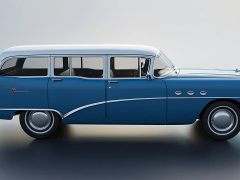 Buick Special Estate Wagon 1954 3D Print Model