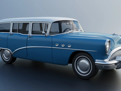 Buick Special Estate Wagon 1954 3D Print Model
