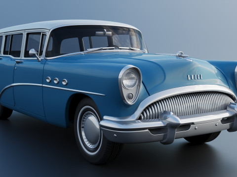 Buick Special Estate Wagon 1954 3D 프린트 모델