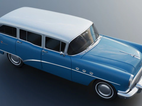 Buick Special Estate Wagon 1954 3D Print Model