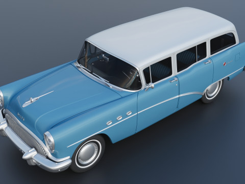 Buick Special Estate Wagon 1954 3D 프린트 모델