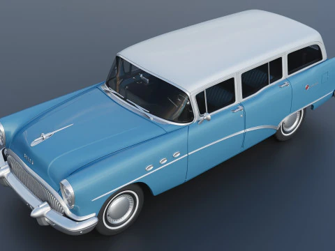 Buick Special Estate Wagon 1954 3D Print Model