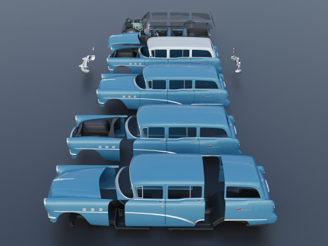 Buick Special Estate Wagon 1954 3D 프린트 모델