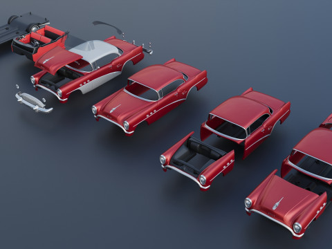 Buick Century 1954 3D Принт Модель