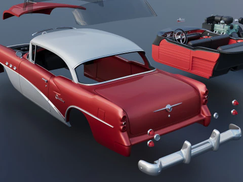 Buick Century 1954 3D Print Model