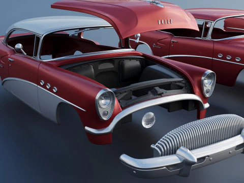 Buick Century 1954 3D Print Model