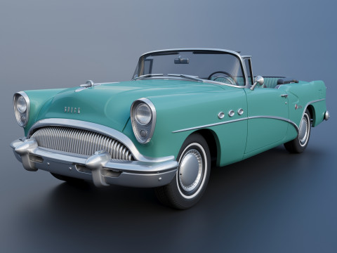 Buick Century Convertible 1954 3D 프린트 모델