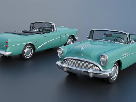 Buick Century Convertible 1954 3D Print Model