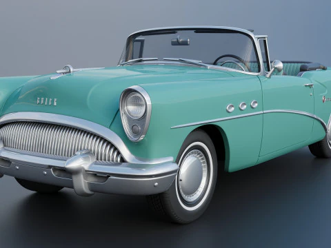 Buick Century Convertible 1954 3D Print Model
