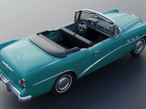 Buick Century Convertible 1954 3D Print Model