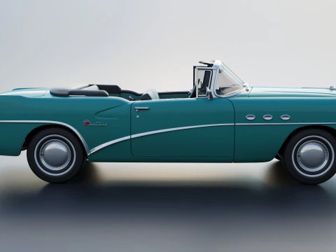 Buick Century Convertible 1954 3D Print Model