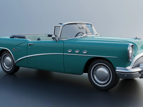 Buick Century Convertible 1954 3D Print Model