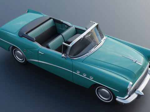 Buick Century Convertible 1954 3D Print Model