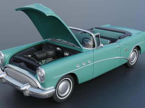 Buick Century Convertible 1954 3D Принт Модель