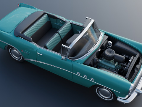 Buick Century Convertible 1954 3D Принт Модель