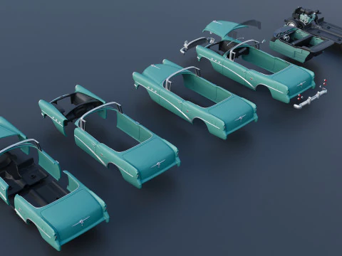 Buick Century Convertible 1954 3D Print Model