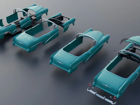 Buick Century Convertible 1954 3D Print Model