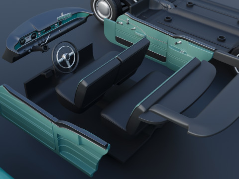 Buick Century Convertible 1954 3D Принт Модель