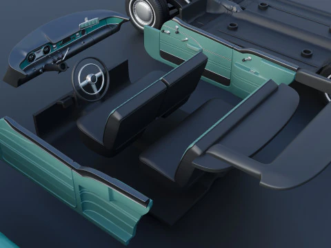Buick Century Convertible 1954 3D Print Model