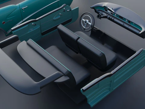 Buick Century Convertible 1954 3D Print Model