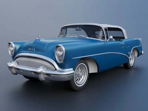 Buick Skylark 1954 Model Cetak 3D