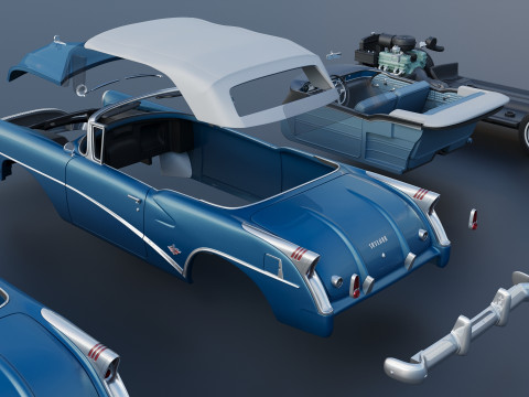 Buick Skylark 1954 3D 打印模型
