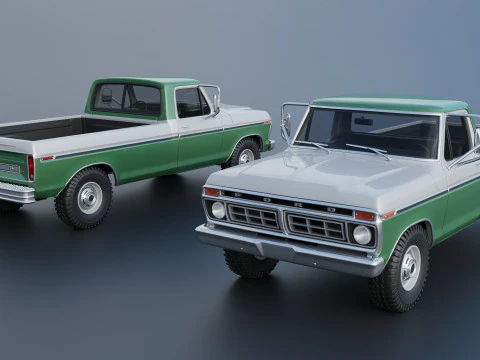 F-350 Super Camper Special 1976 3D Print Model
