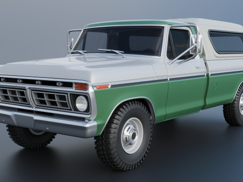 F-350 Super Camper Special 1976 3D Print Model