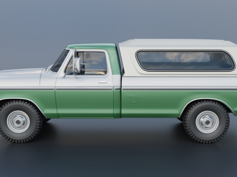 F-350 Super Camper Special 1976 3D Print Model
