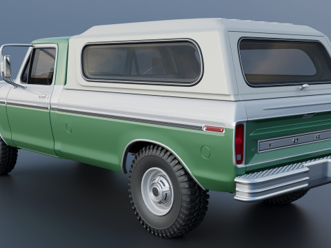 F-350 Super Camper Special 1976 3D Print Model