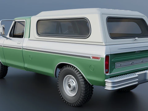 F-350 Super Camper Special 1976 3D Print Model