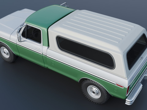 F-350 Super Camper Special 1976 3D Print Model