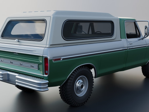 F-350 Super Camper Special 1976 3D Print Model