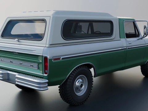 F-350 Super Camper Special 1976 3D Print Model