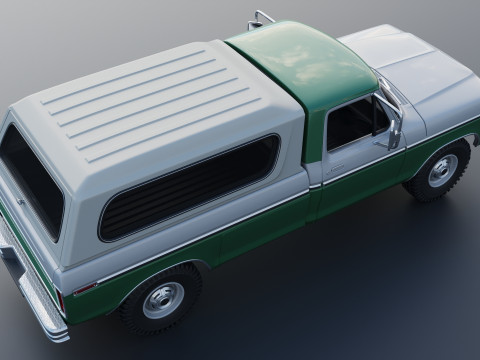 F-350 Super Camper Special 1976 3D Print Model