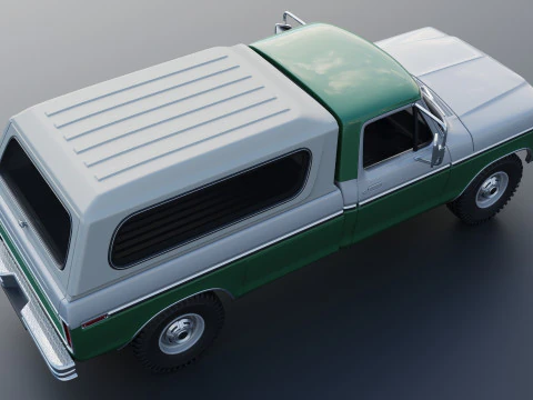 F-350 Super Camper Special 1976 3D Print Model