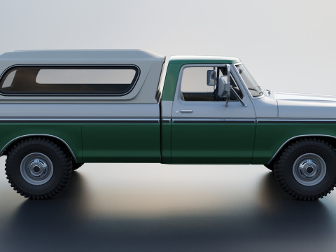 F-350 Super Camper Special 1976 3D Print Model