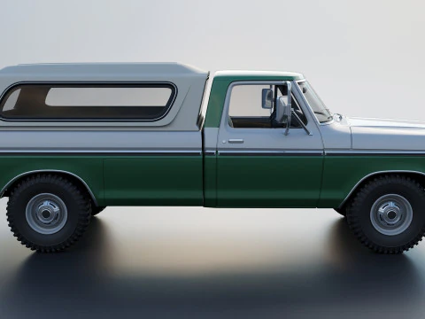 F-350 Super Camper Special 1976 3D Print Model